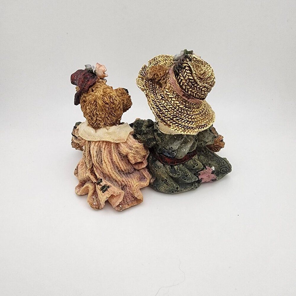 Vintage 1993 Boyds Bears "Emma & Baily...Afternoon Tea" Figurine with Box - Picture 5 of 10